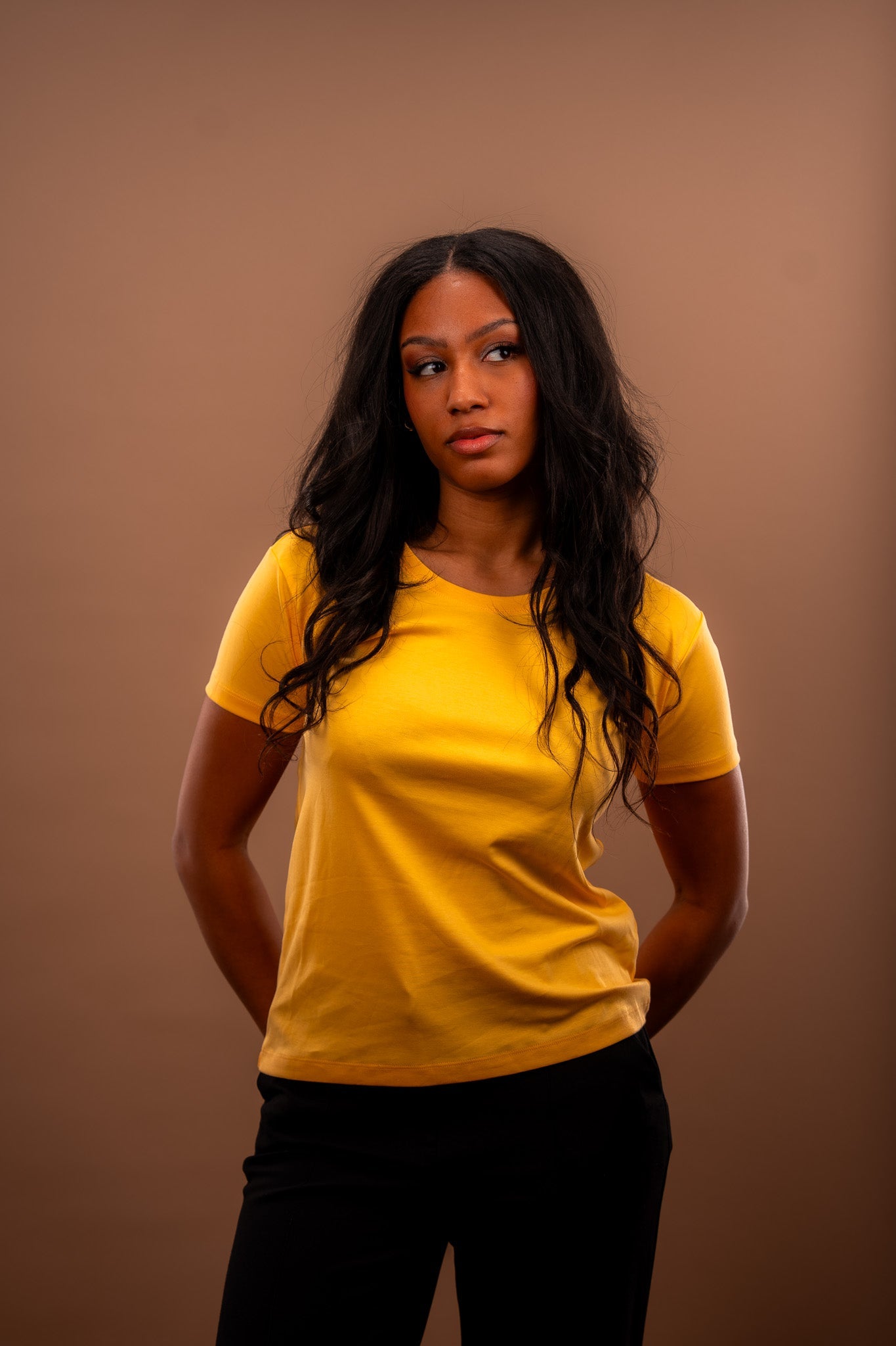 T-shirt femme col rond