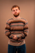 Pull jacquard - 100% Alpaga