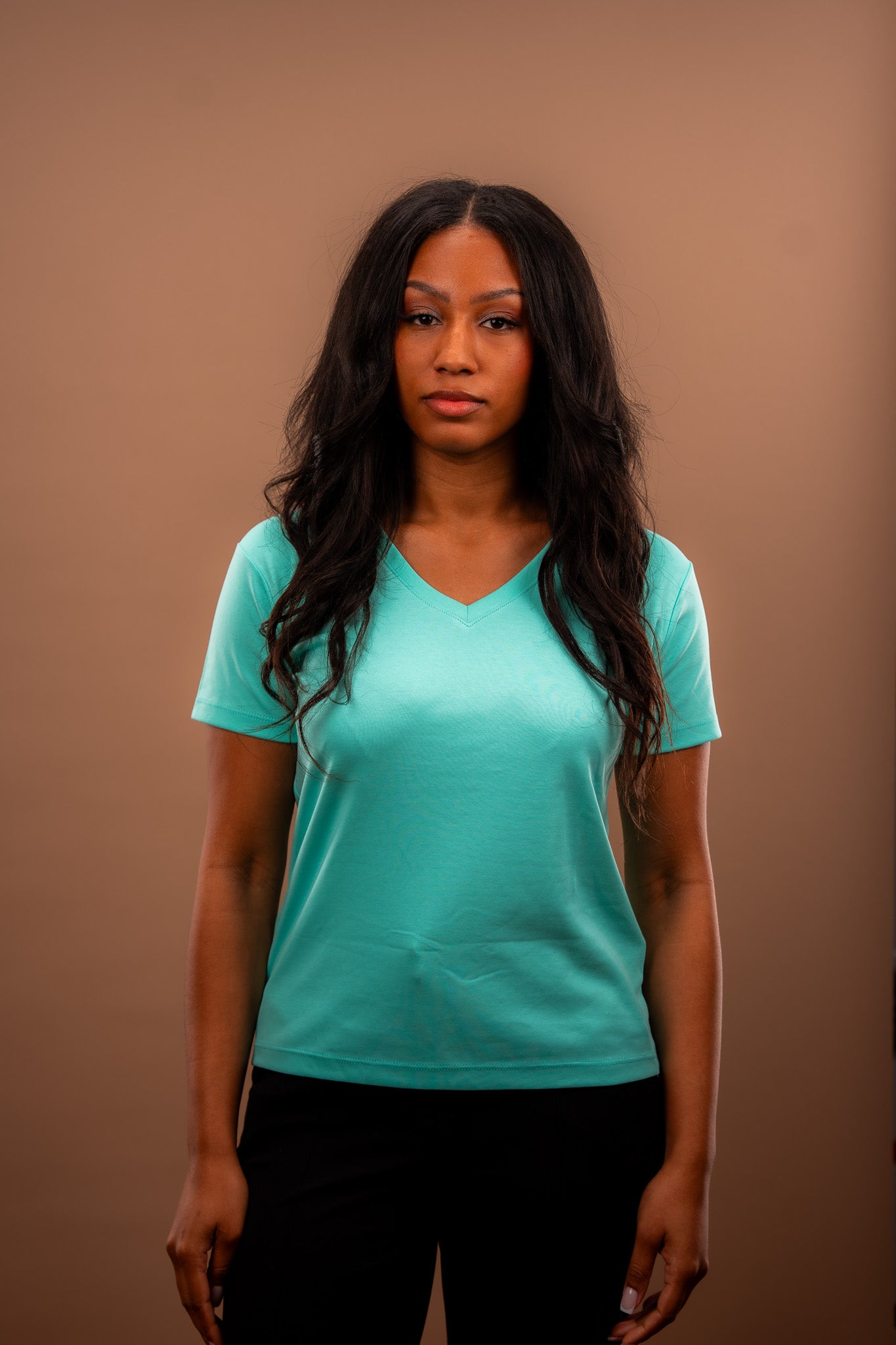 T-shirt pima - L'indispensable Col V