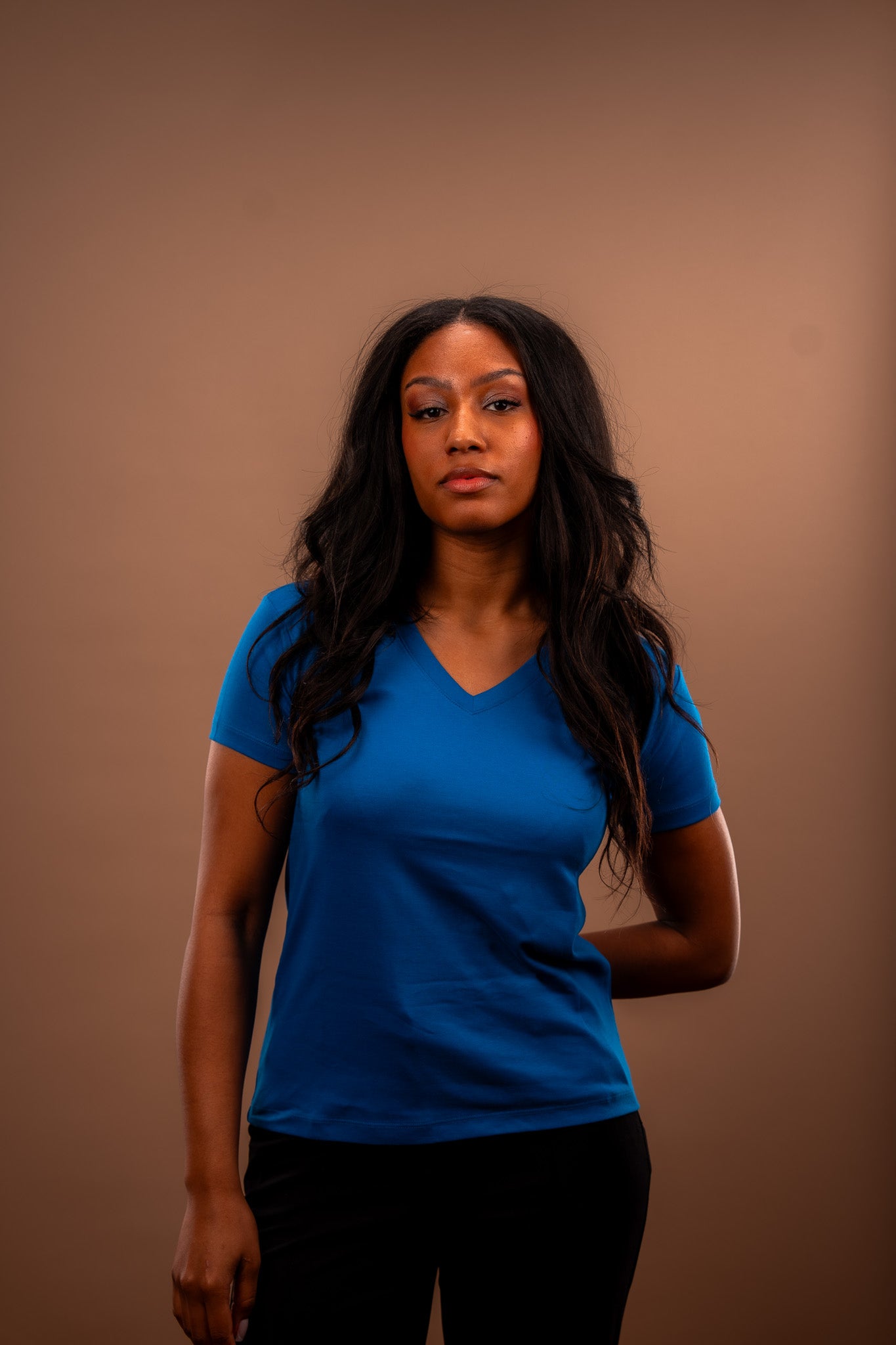 T-shirt pima - L'indispensable Col V