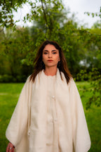 Pièce unique - Le poncho "Neige"