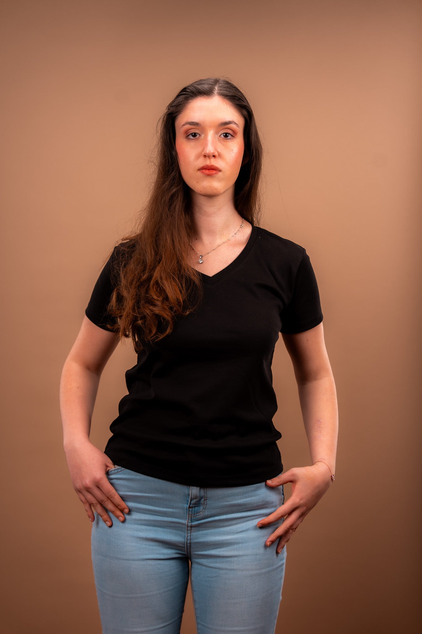 T-shirt Col V