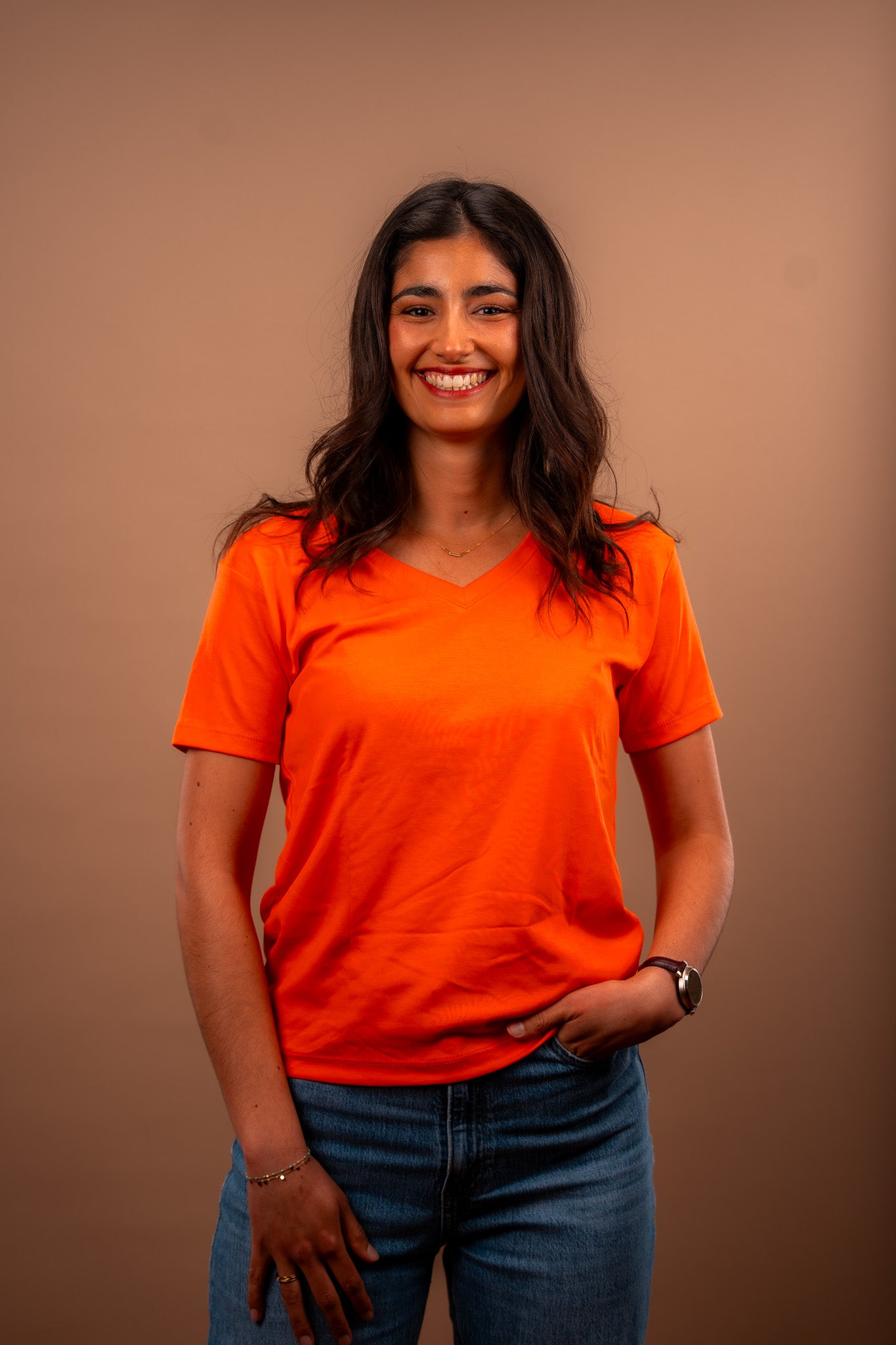 T-shirt Col V
