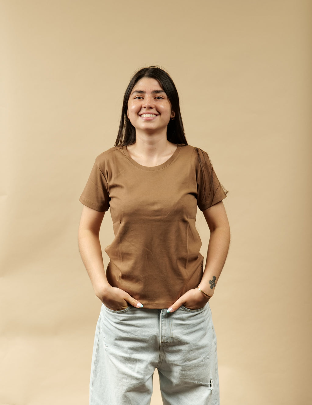 T-Shirt Col Rond – 100% Coton Pima du Pérou